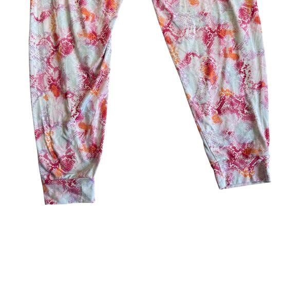 Juicy Couture Woman's Size Extra Large Pull On Pajama Pants White Pink - Picture 8 of 9